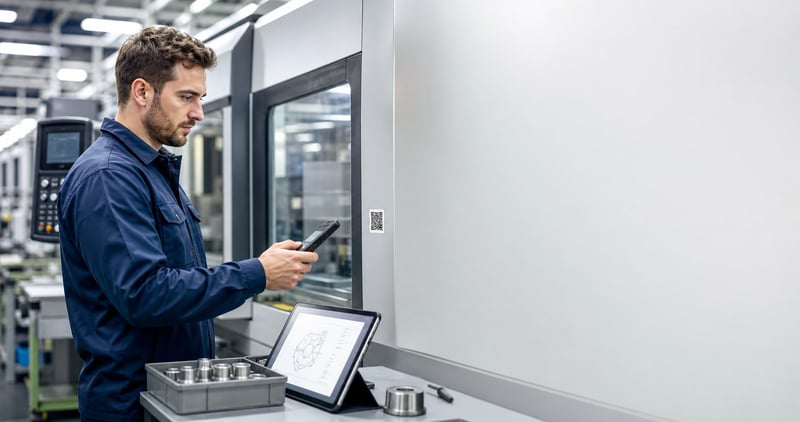 QR Code Scan Opens Machine Documentation