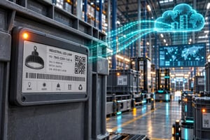 Ultra realistic industrial warehouse, close-up of_