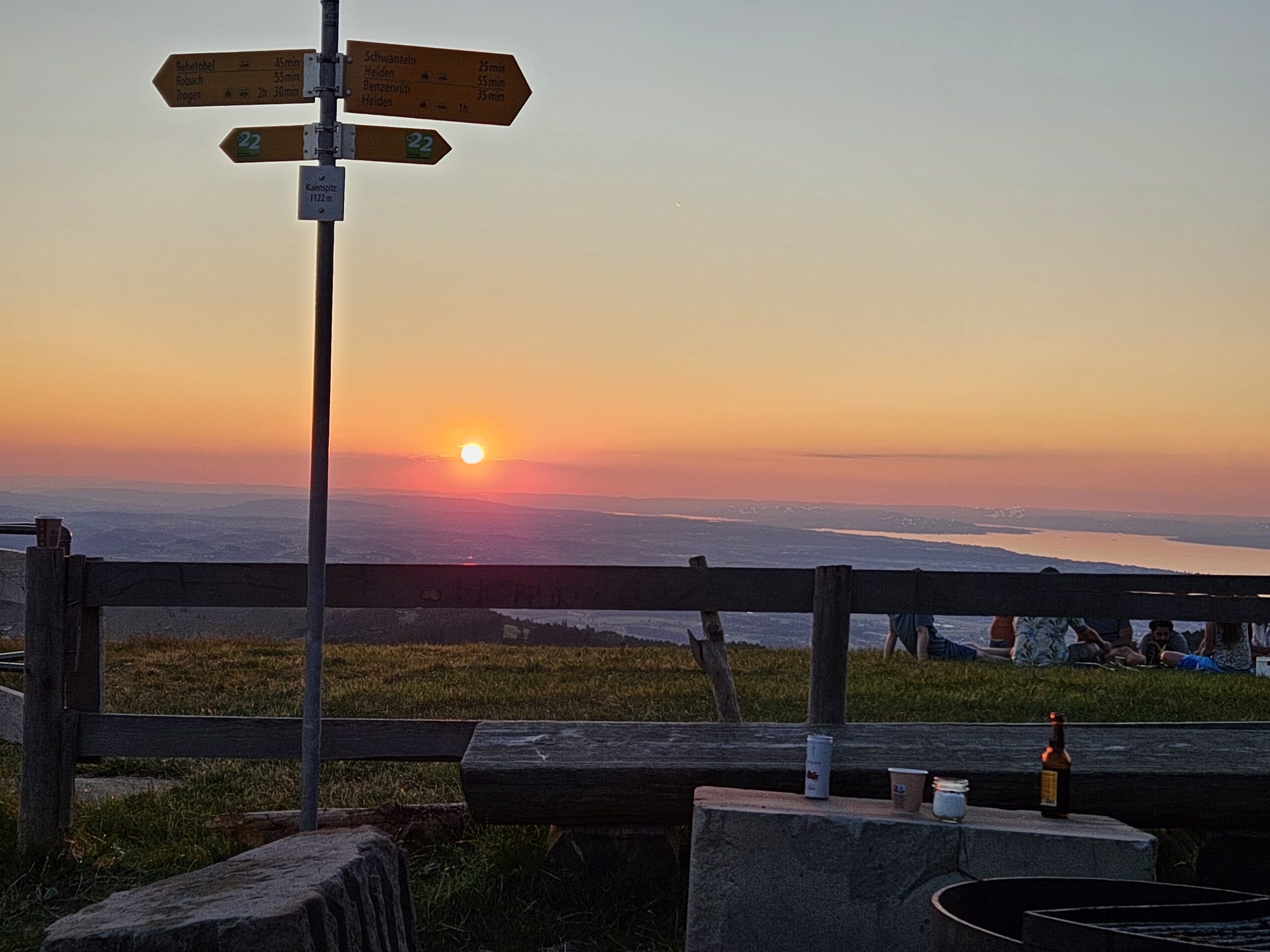 le déploiement à l'échelle nationale offre de beaux couchers de soleil